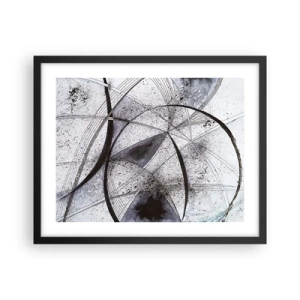 Plakát v černém rámu - Futuristická fantazie - 50x40 cm