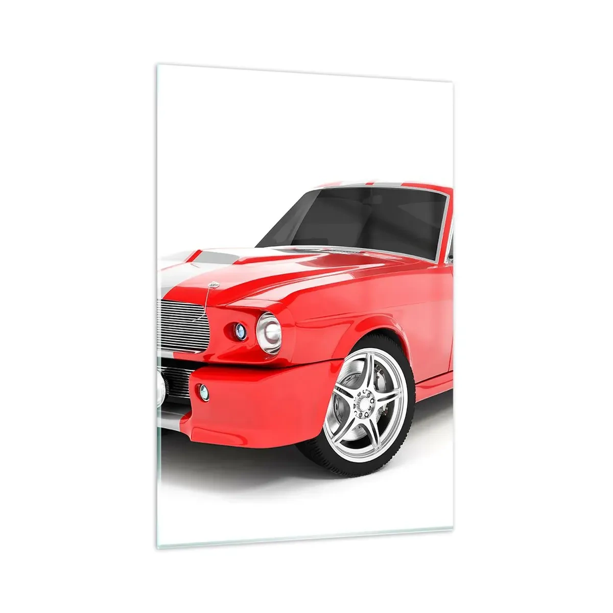 Obraz na skle - Mustang rychlý jako vítr - 80x120 cm