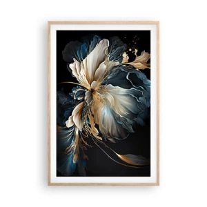 Plakát v rámu světlý dub - Pohádkový květ kapradí - 61x91 cm
