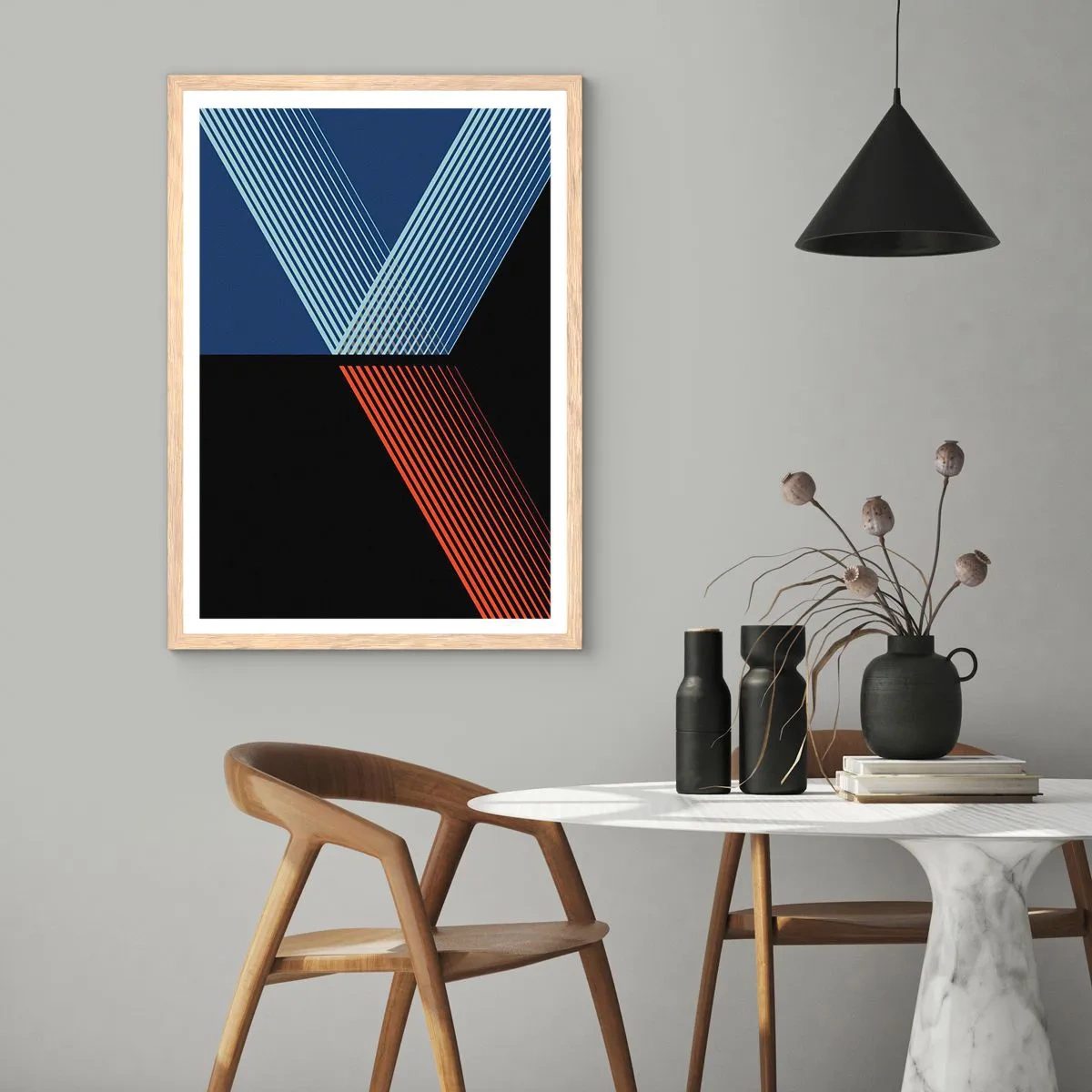 Plakát v rámu světlý dub - Jednoduchý příběh - 30x40 cm