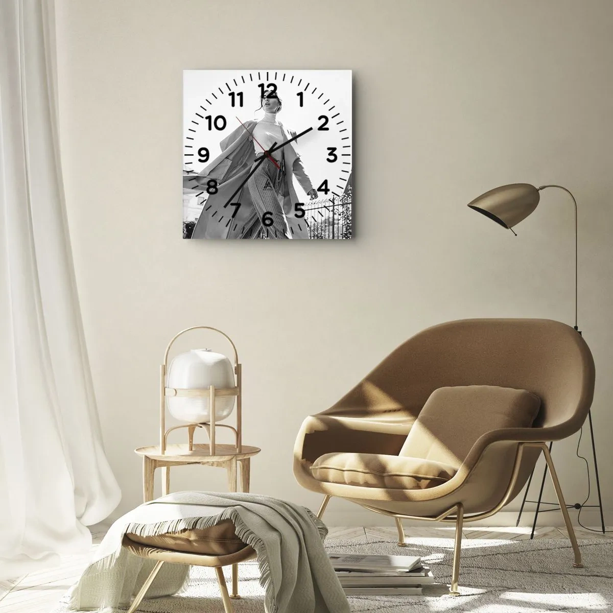 Nástěnné hodiny - Jdeš se mnou? - 40x40 cm