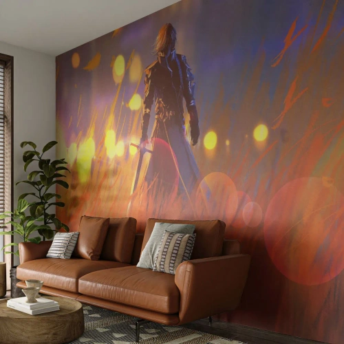 Fototapeta Samolepicí Deluxe Sticker - Bludný rytíř - Abstrakce, Fantazie, Bojovník - 500x350 cm