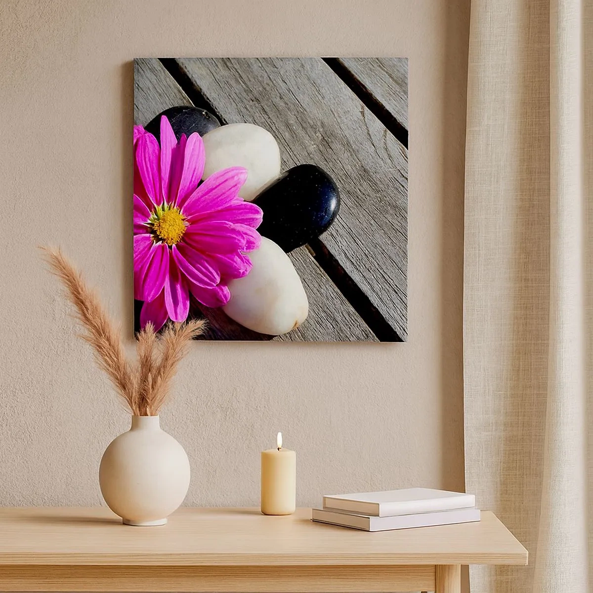 Obraz na plátně - Odpočinek na molu - 30x30 cm