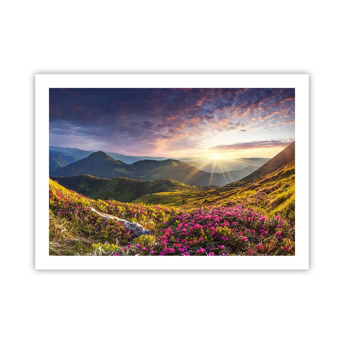 Plakát - Svěžest horského rána - 70x50 cm