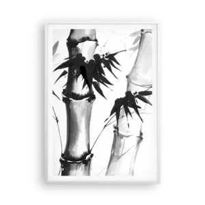 Plakát v bílém rámu - Blízký záběr na orient - 70x100 cm