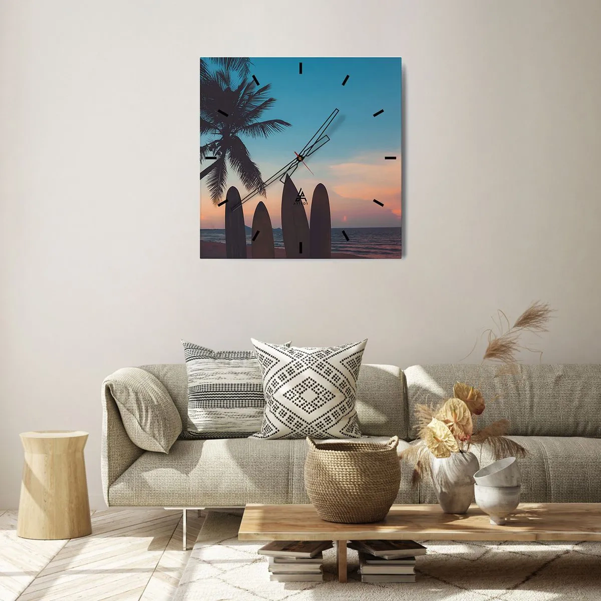 Nástěnné hodiny - Zítra bude také zábava - 30x30 cm