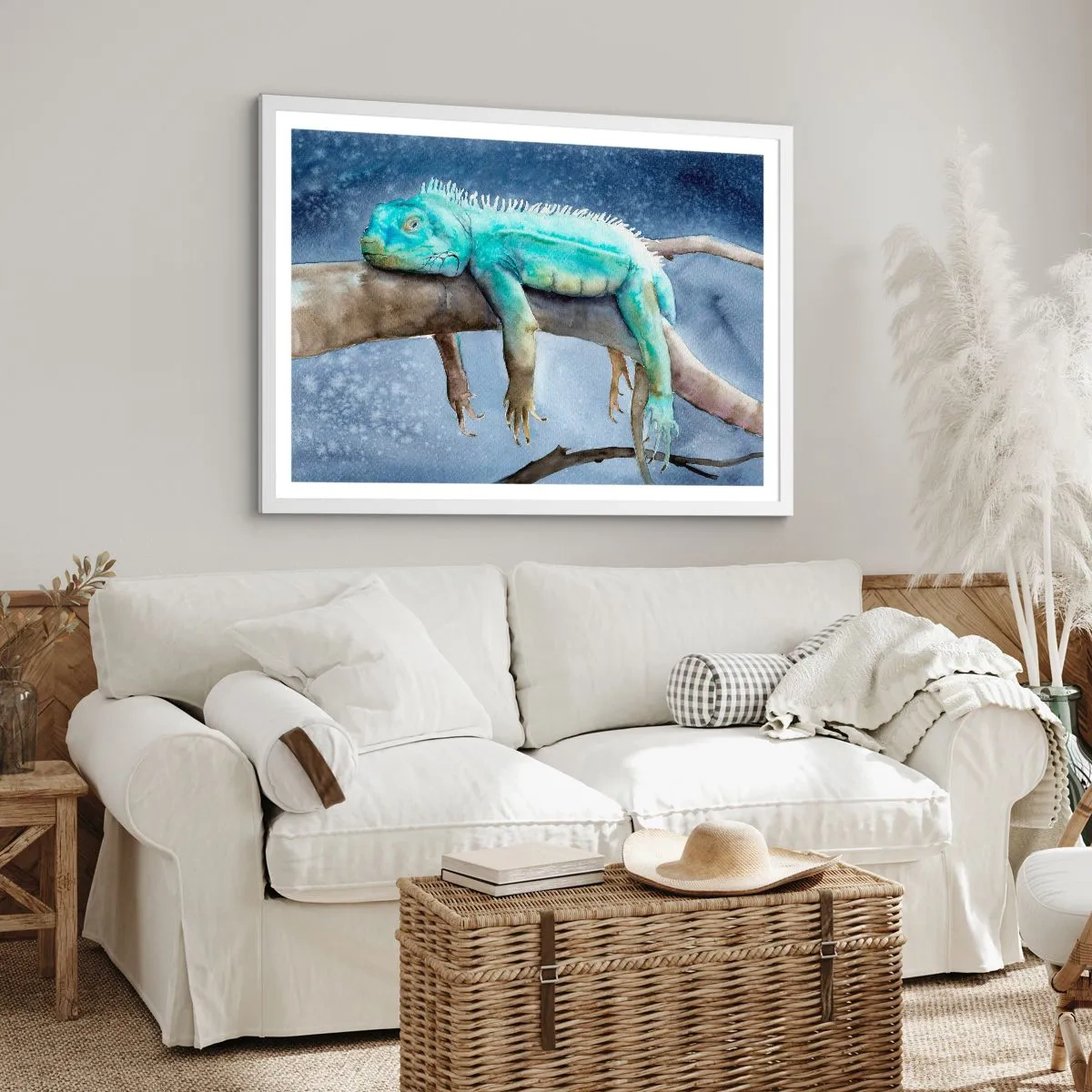 Plakát v bílém rámu - Je to fajn! - 70x50 cm