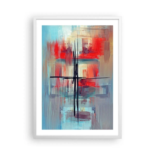 Plakát v bílém rámu - Krajina v neznámé dimenzi - 50x70 cm