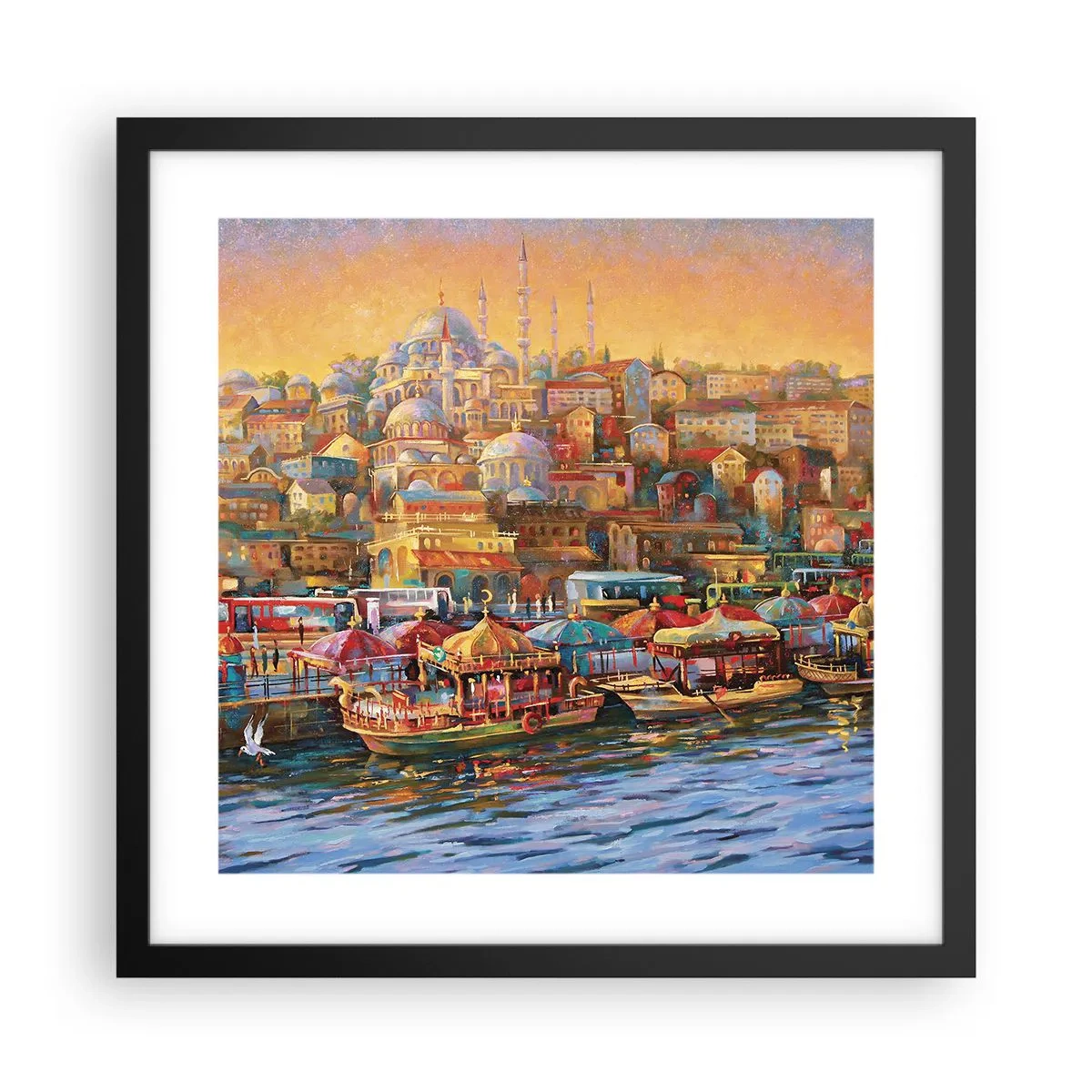 Plakát v černém rámu - Istanbulský příběh - 40x40 cm