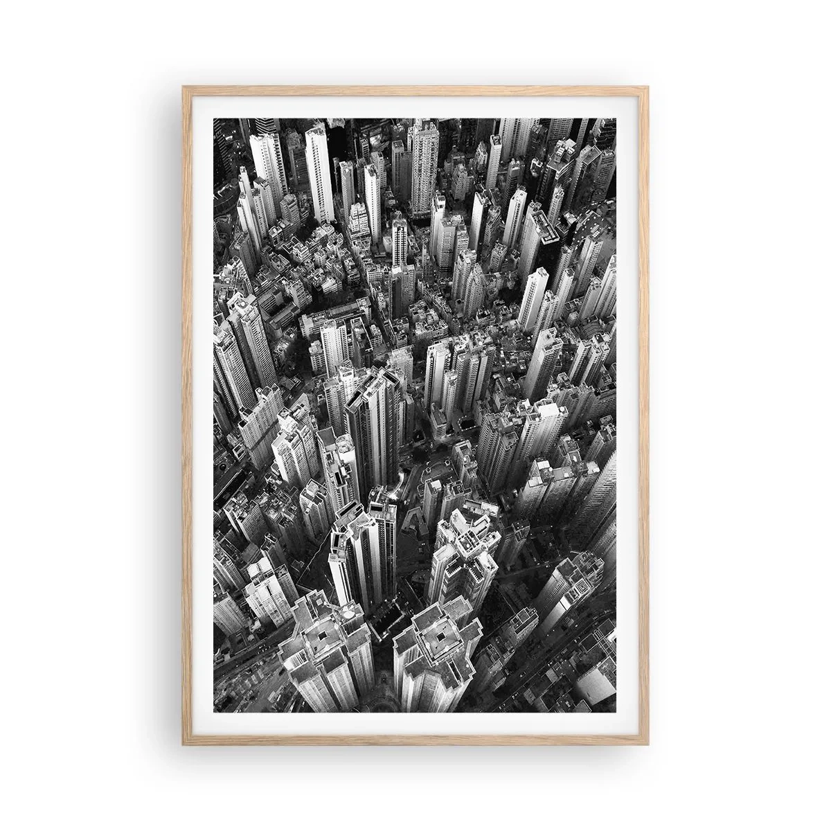 Plakát v rámu světlý dub - Stále výš a výš - 70x100 cm