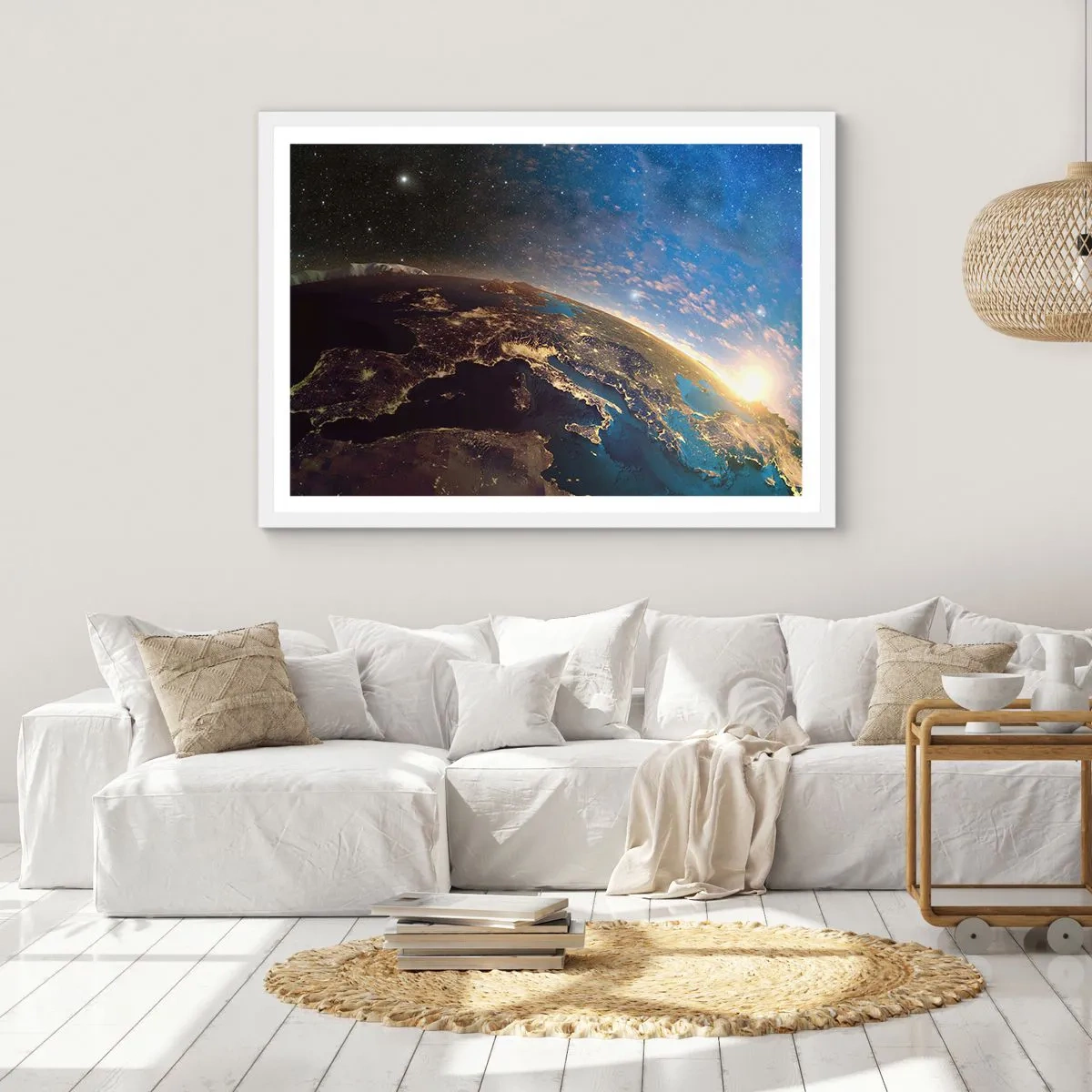 Plakát v bílém rámu - Podívejme se na sebe s odstupem - 91x61 cm
