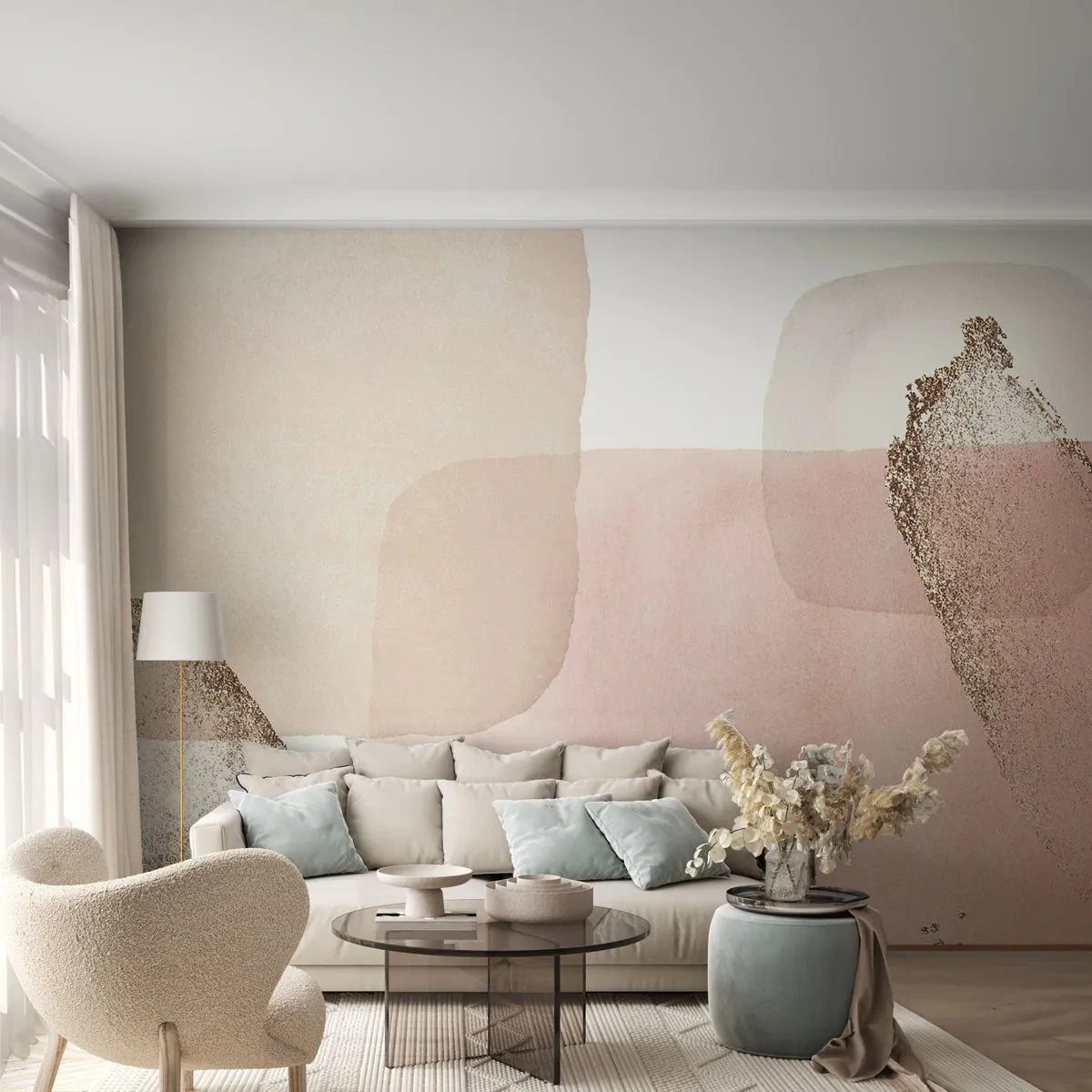 Fototapeta Premium Sand - Pohled skrze barvy - Abstrakce, Kus, Moderní vzor - 200x140 cm