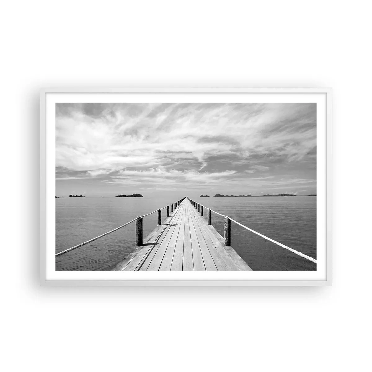 Plakát v bílém rámu - Co takhle cesta… - 91x61 cm