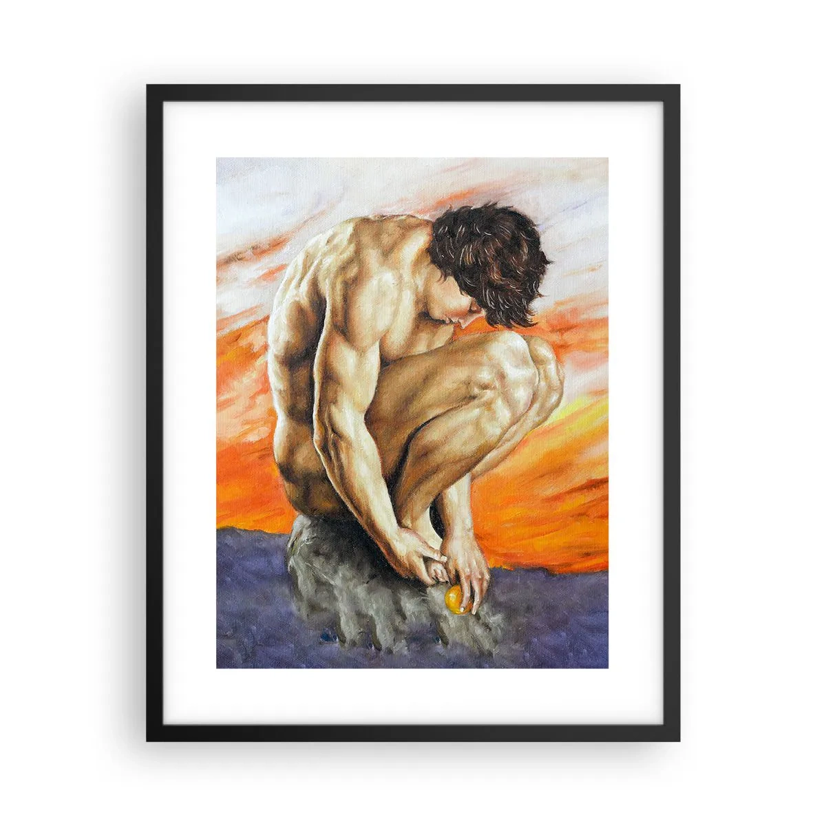 Plakát v černém rámu - Ponořen do sebe - 40x50 cm
