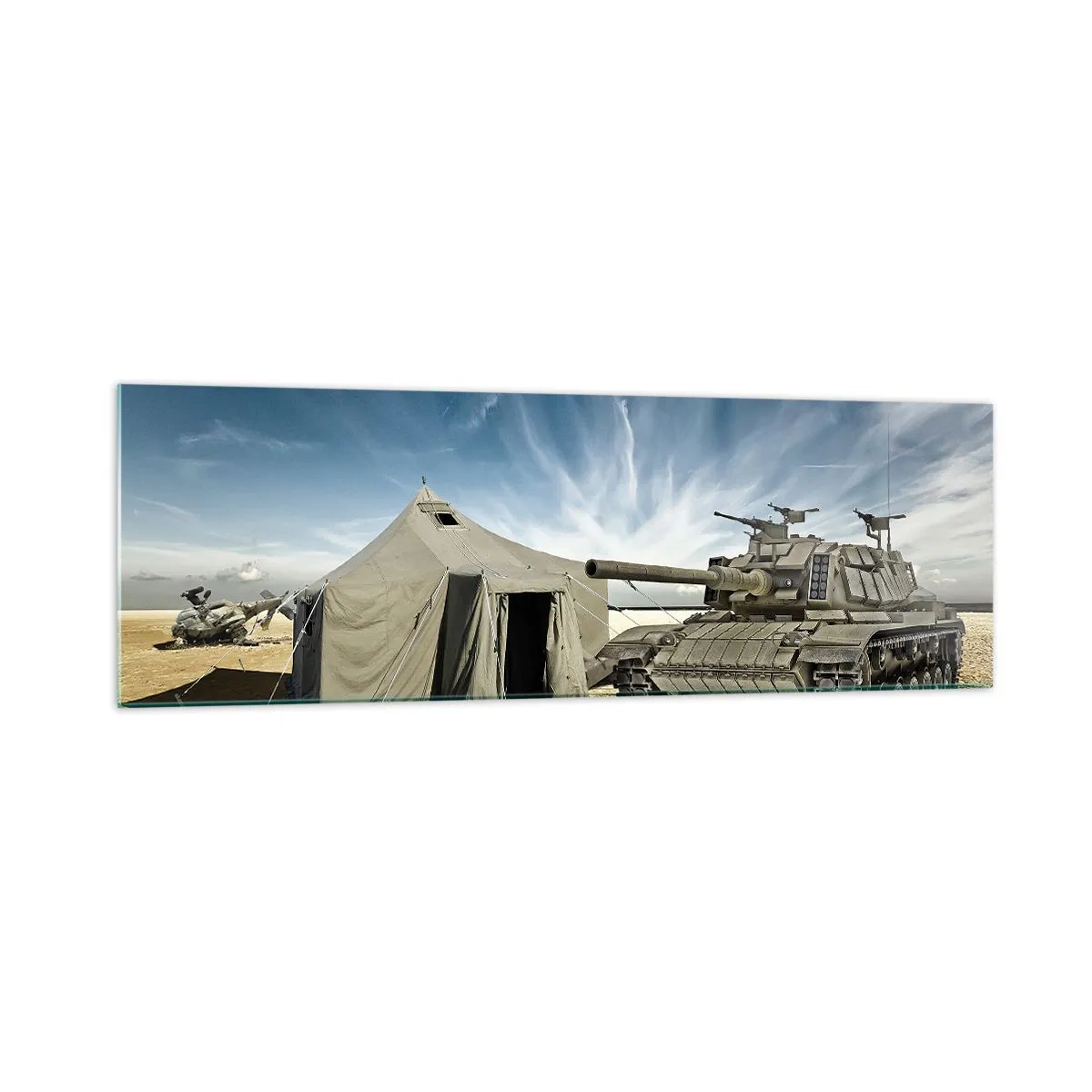 Obraz na skle - Militantní sen - 160x50 cm