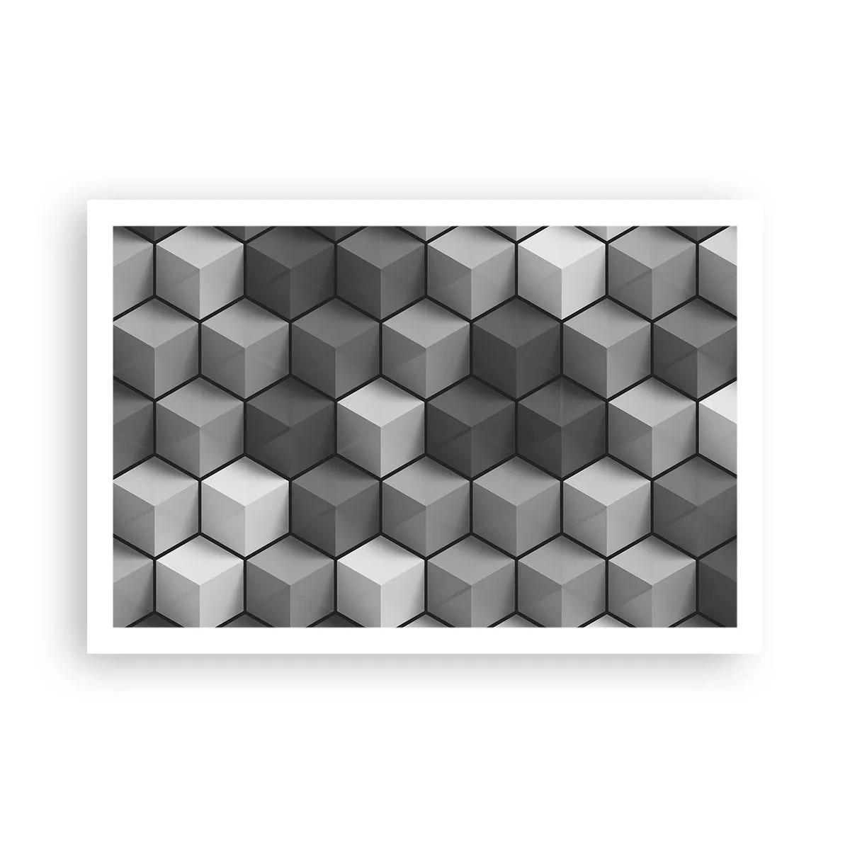 Plakát - Kubistické puzzle - 91x61 cm