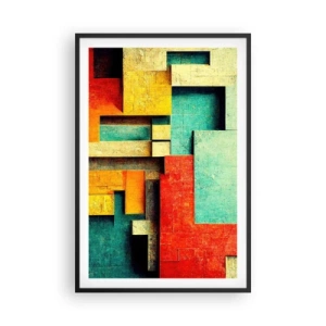 Plakát v černém rámu - Festival pravých úhlů - 61x91 cm