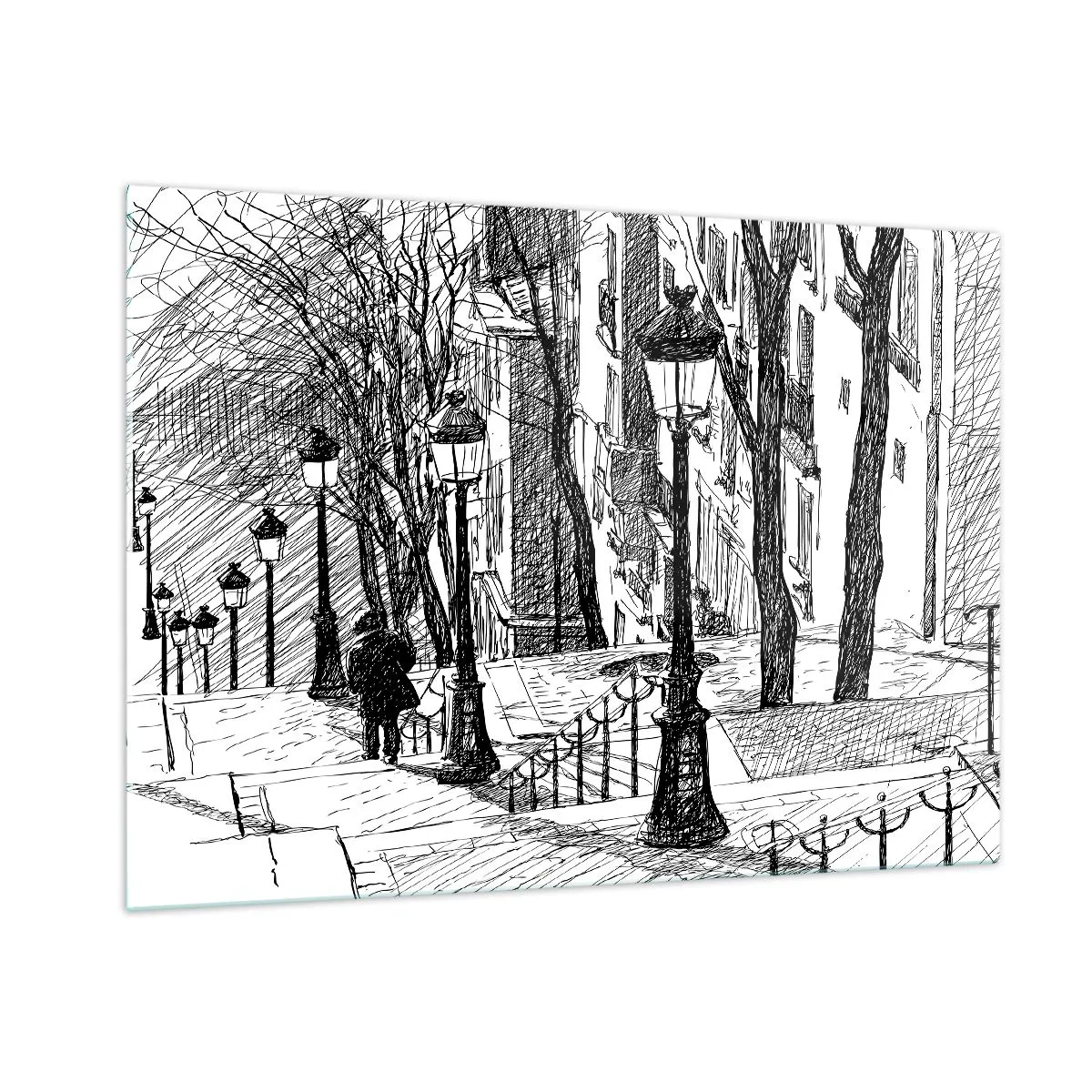 Obraz na skle - Milostný příběh nebo horor? - 100x70 cm