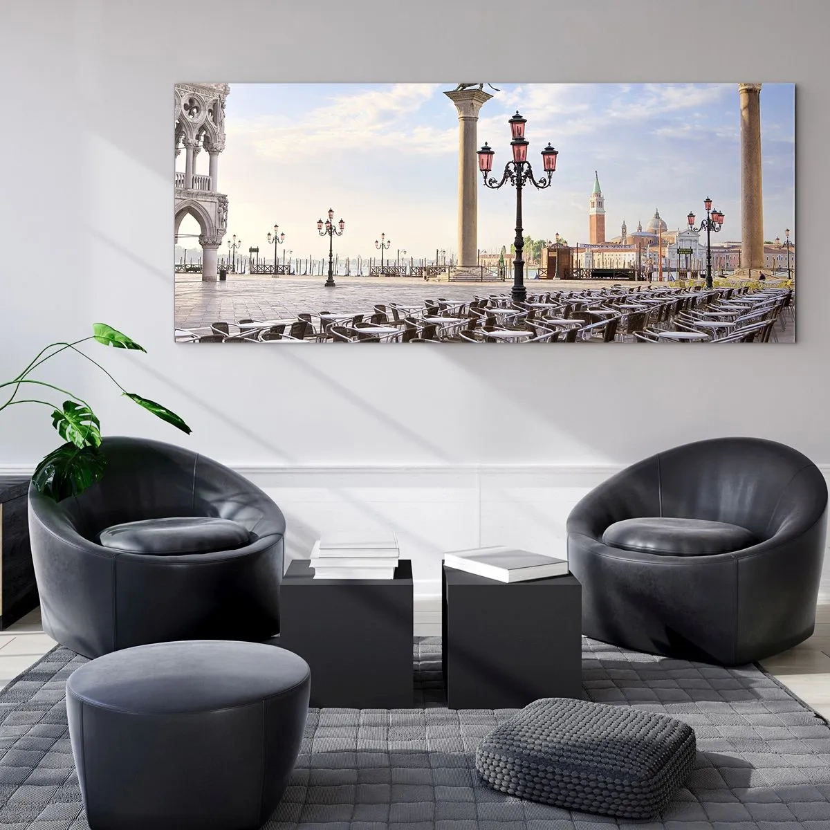 Obraz na skle - Zveme, vše připraveno - 140x50 cm