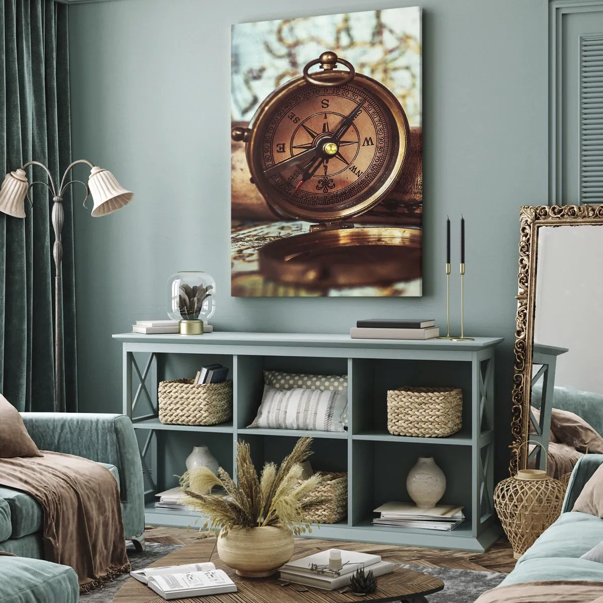 Obraz na plátně - Pirátské dobrodružství v Karibiku čeká - 45x80 cm