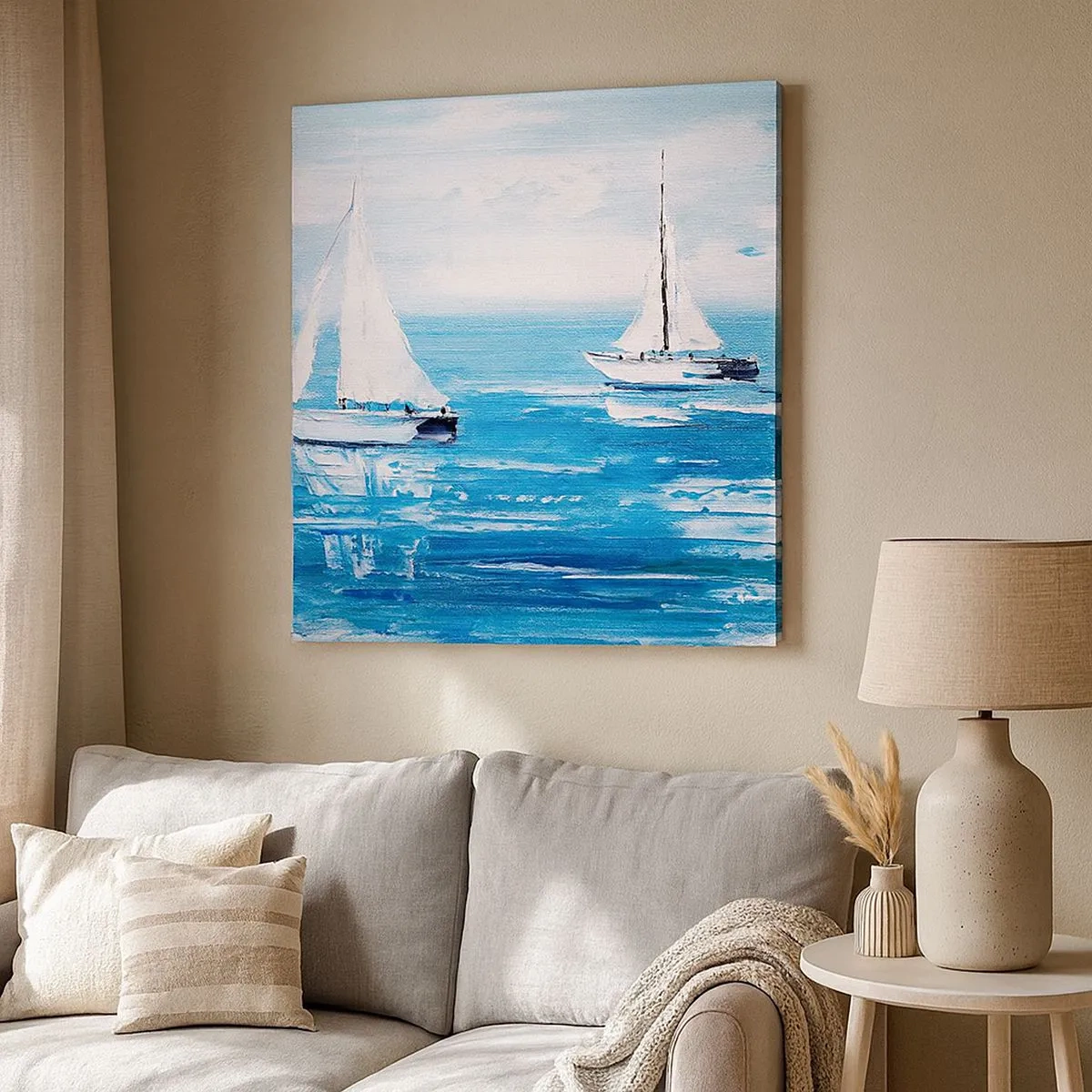 Obraz na plátně - S přítelem po boku - 30x30 cm