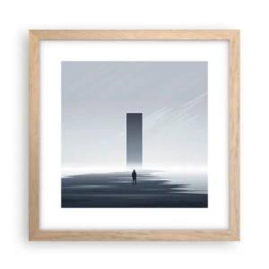 Plakát v rámu světlý dub - Příležitost nebo hrozba? - 30x30 cm