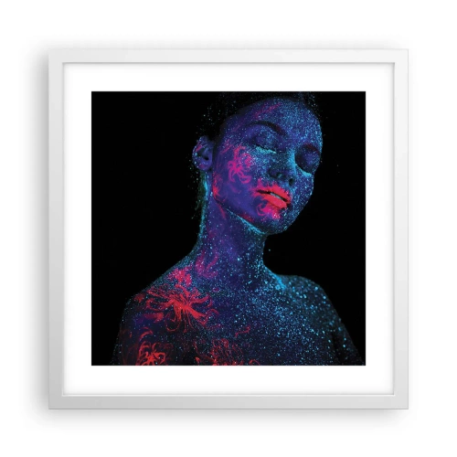 Plakát v bílém rámu - V hvězdném prachu - 40x40 cm
