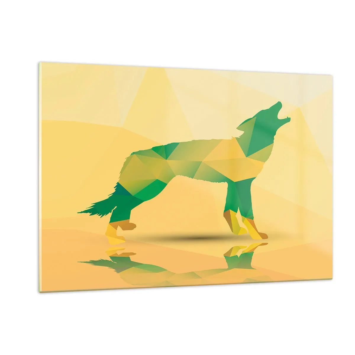 Obraz na skle - Samotný vlk - 120x80 cm