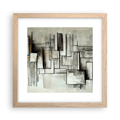 Plakát v rámu světlý dub - Síla jednoduchosti - 30x30 cm