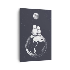 Obraz na plátně - Vesmírná love story - 80x120 cm