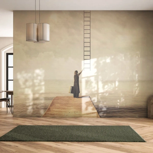 Fototapeta Premium Sand - Magická cesta - Abstrakce, Žena, Žebřík - 350x256 cm