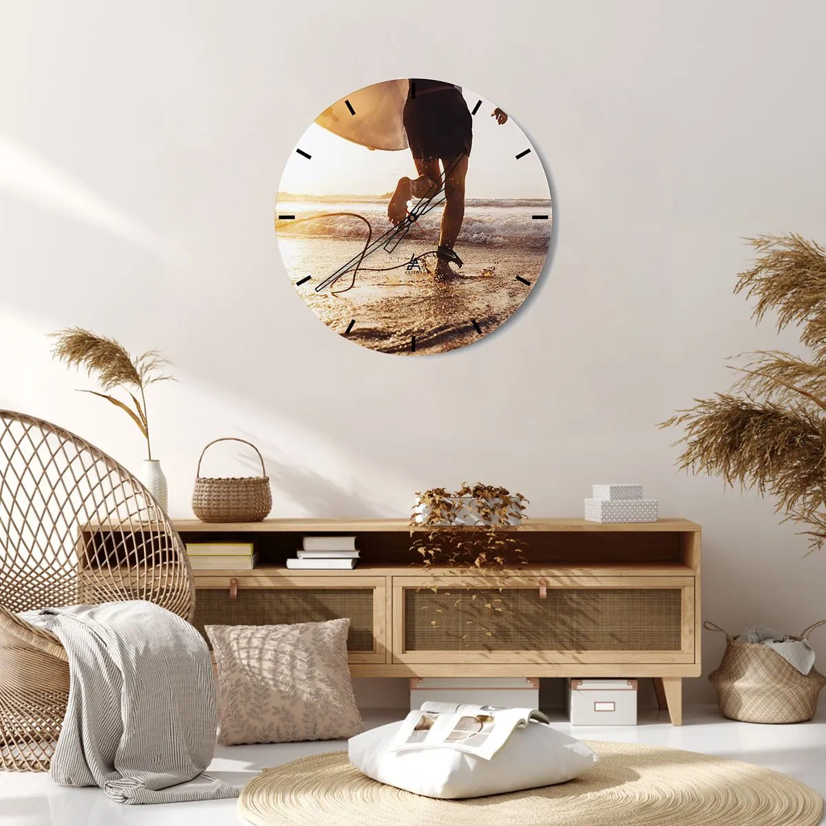 Nástěnné hodiny - Vstříc vlně - 30x30 cm