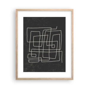 Plakát v rámu světlý dub - Není to tak jednoduché - 40x50 cm