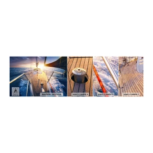 Vzor Fototapety Samolepicí Deluxe Sticker - Běžící po vlnách - Plachetnice, Moře, plachtění - 100x30 cm