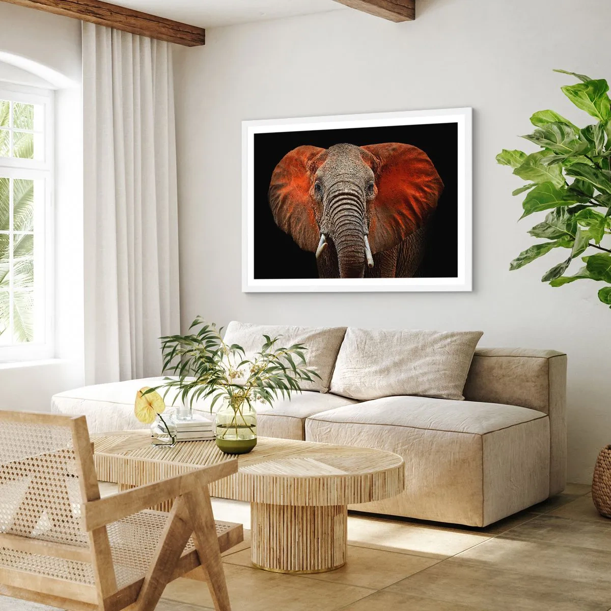 Plakát v bílém rámu - Jsem divoký, a ty? - 70x50 cm