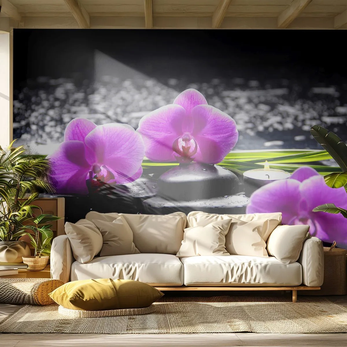 Fototapeta Samolepicí Deluxe Sticker - Utonout v tichu a klidu - Květiny, Orchidej, Orchidej - 250x175 cm