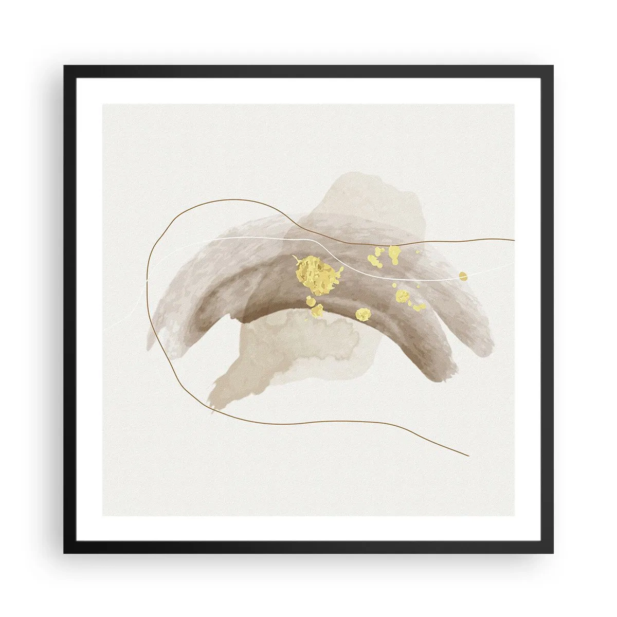 Plakát v černém rámu - Vesmírná bytost - 60x60 cm