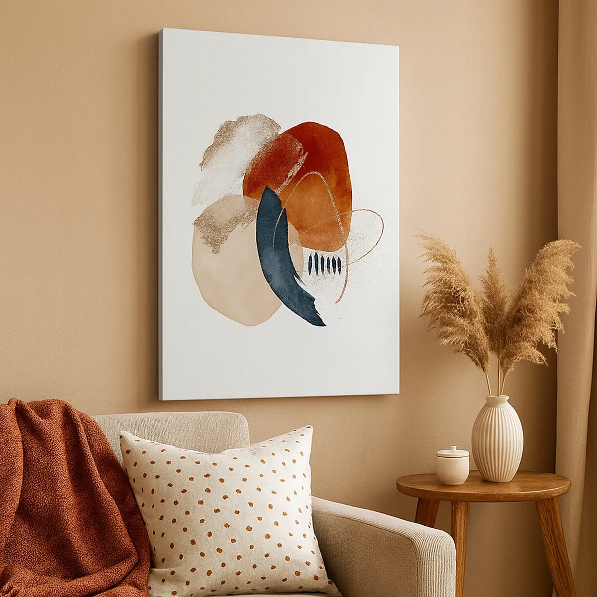 Obraz na plátně - Oválná kompozice - 50x70 cm