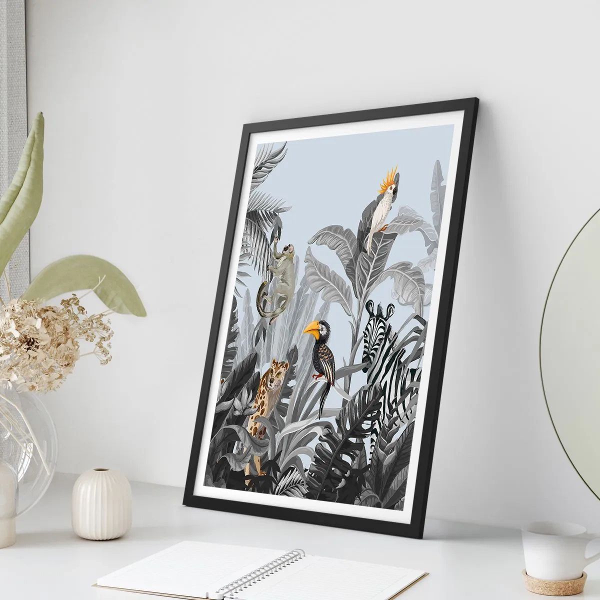 Plakát v černém rámu - Africká pohádka - 61x91 cm