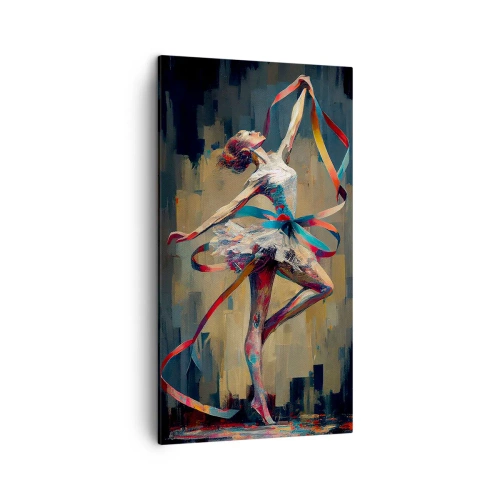 Obraz na plátně - Tanec se stuhou - 45x80 cm