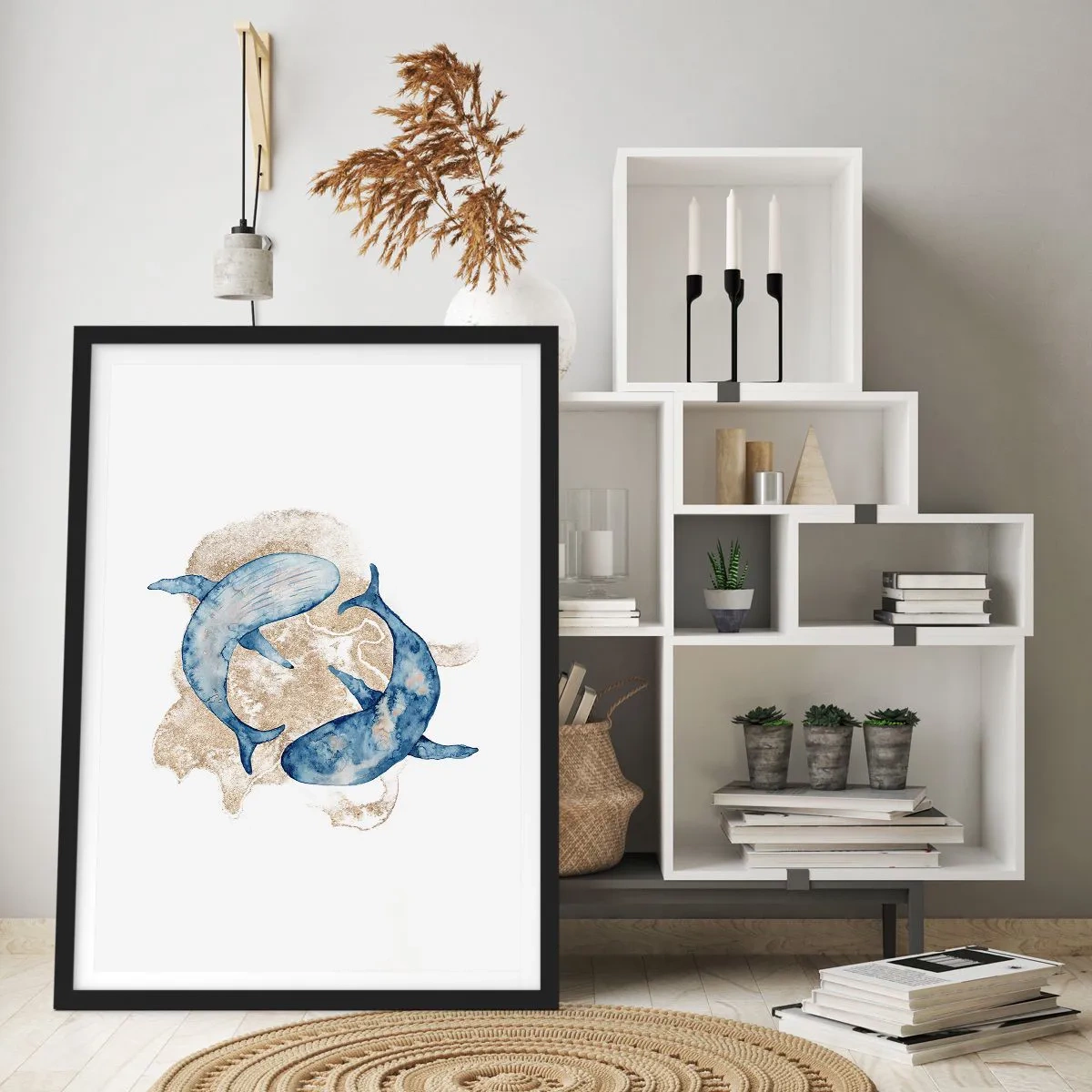 Plakát v černém rámu - Přátelství nebo láska? - 40x50 cm