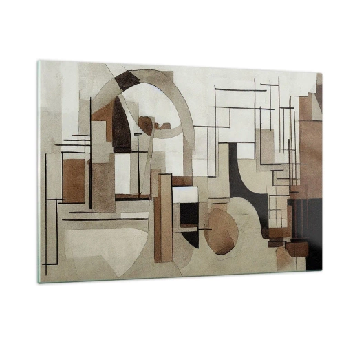 Obraz na skle - Městská krajina 2.0 - 120x80 cm
