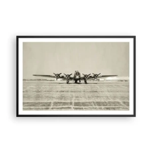 Plakát v černém rámu - Jako vždy připraven - 91x61 cm