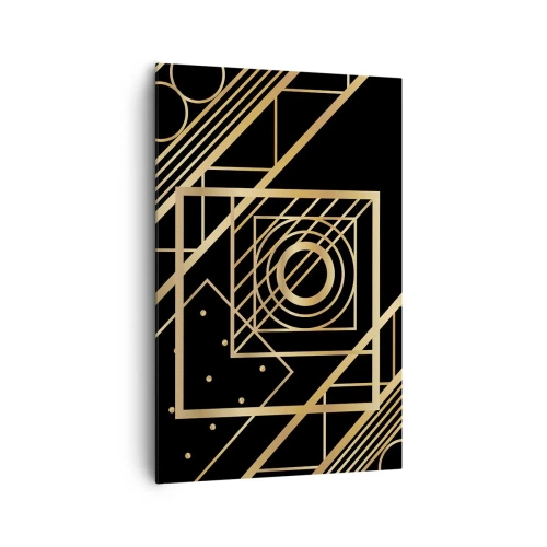 Obraz na plátně - Zlatá geometrie - 80x120 cm