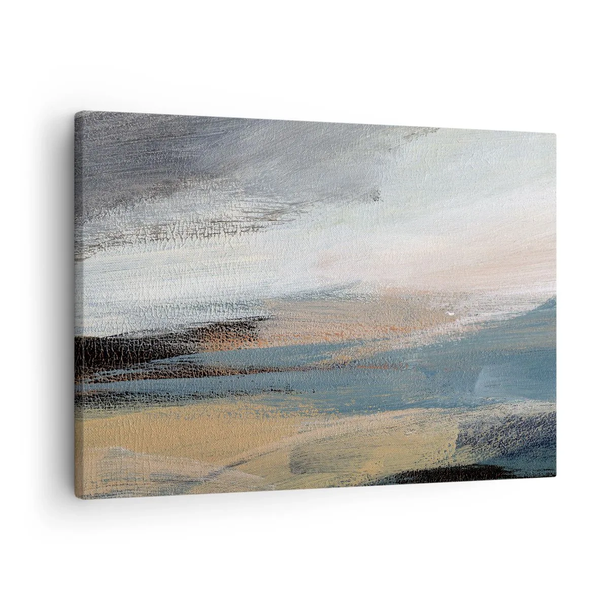 Obraz na plátně - Abstrakce: severní krajina - 70x50 cm