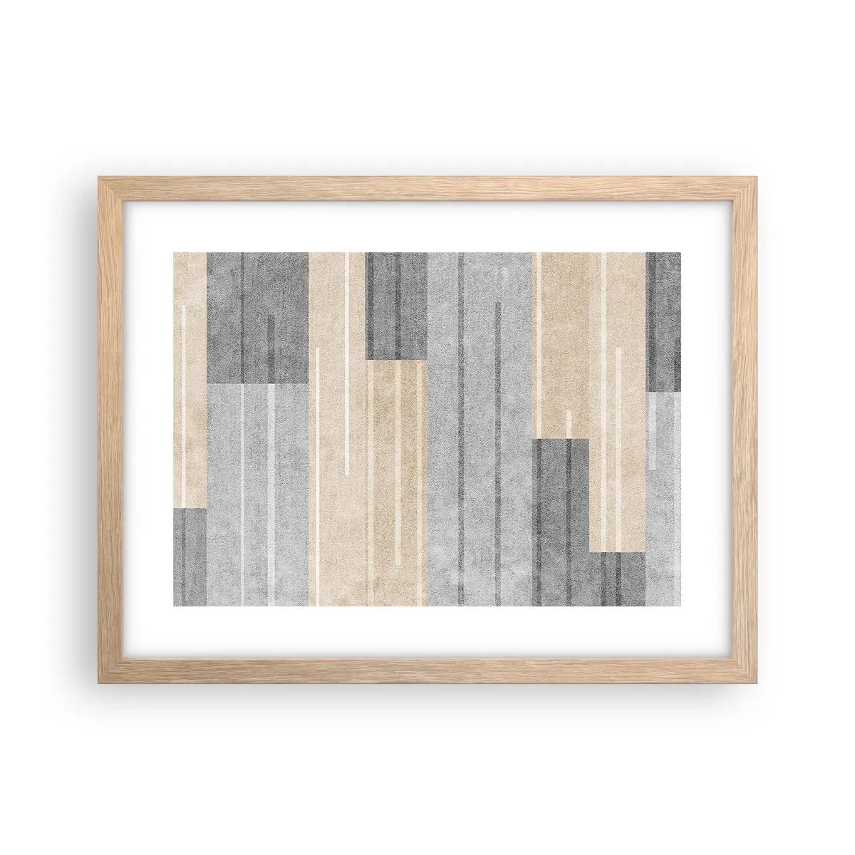 Plakát v rámu světlý dub - Kompozice: drž se - 40x30 cm