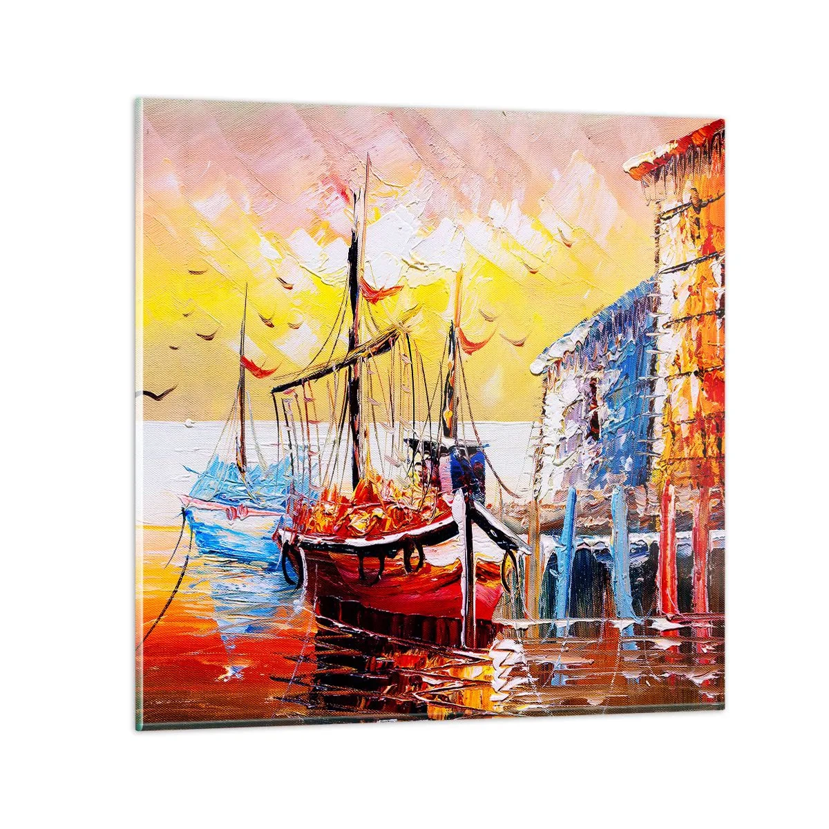 Obraz na skle - Šťastný návrat - 30x30 cm