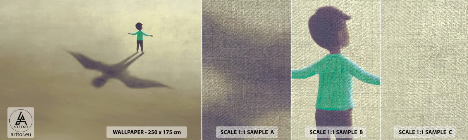 Vzor Fototapety Premium Canvas - Hrdina budoucnosti - Abstrakce, Fantazie, Kus - 100x30 cm