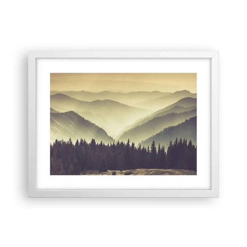 Plakát v bílém rámu - Za sedmero horami… - 40x30 cm