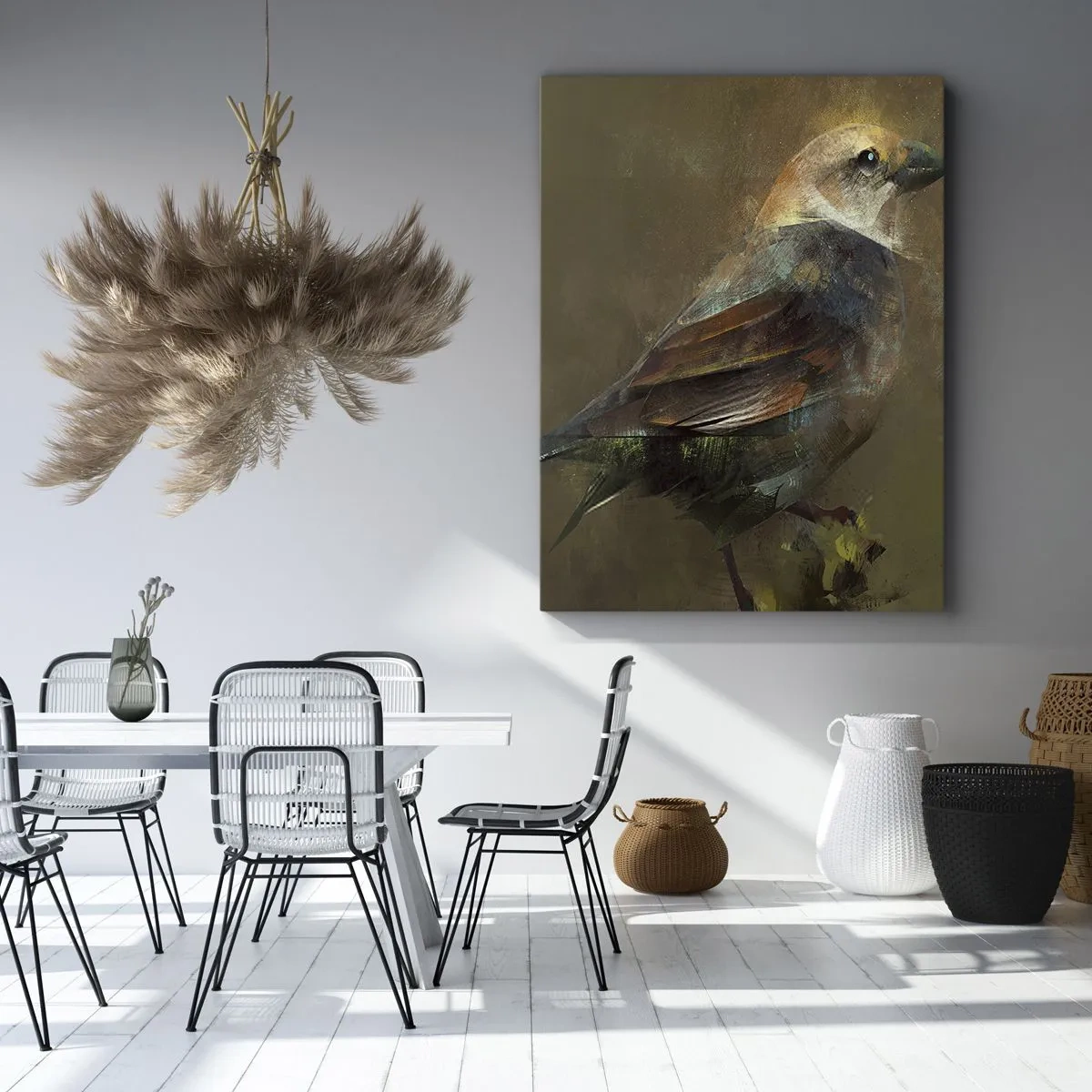 Obraz na plátně - Vrabček, maličký ptáček - 45x80 cm